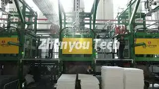 Green EPS Block Molding Machine Factory Display, ICF Block And Underfloor Heating Panel Production