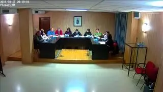 Sessió del Ple de l'Ajuntament de Bellreguard 2016-02-17