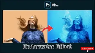 Underwater Effect in Photoshop #shortphotoshop #photoshop #photoediting #rk #UnderwaterEffect