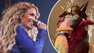 Jennifer Lopez Hugs Twins Emme & Max Onstage For New Year’s Las Vegas Residency Show: ‘Happy Era’