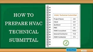 How to Prepare HVAC Technical Submittal | Technical Data Sheets