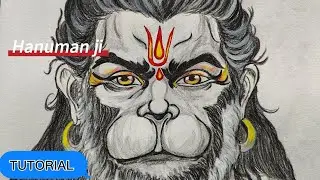 Hanuman ji drawing ✨ how to draw Hanuman ji @MuNuToons96 #tutorial #trending #viral #ram #drawing 