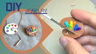 Easy and Fun DIY Palette/ Polymer Clay Jewelry Gift Tutorial/Hanmade
