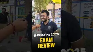 RJS Mains 2025 Exam Review #shorts