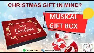 Merry Christmas Musical Gift Box with the song 