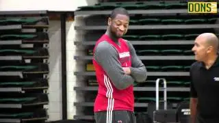 Miami Heat Visit USF, Practice at War Memorial Gym