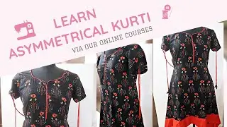 Learn Asymmetrical Kurti | Pattern Making | Fashion Designing