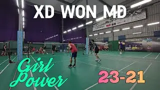 Unbelievable! Badminton Mixed Doubles Girl Outsmarts Men&rsquo;s Pair  难以置信！羽球混双女将智斗男双🔥