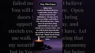 Prayer for Overcoming Financial Stress