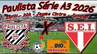 Ao Vivo - Paulista x Itapirense - Paulista Série A3 2026