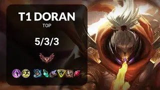 T1 Doran Jax vs Karma TOP - KR GRANDMASTER Patch 15.3