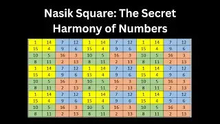 Nasik Square: The Secret Harmony of Numbers | #Mathematics #NumberPatterns #MathHistory
