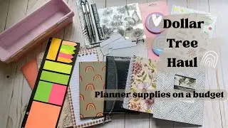 Dollar Tree Haul | Planner Supplies on a Budget | Collab with Plan Your One Life