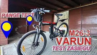 Pełny FULL! VARUN M26-3 Test zasięgu długodystansowy / Range test #varunbikes #ebike