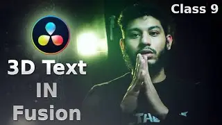 3D Text IN Davinci Resolve 17 2022 Tutorial Complete Course Class 9 - Urdu / Hindi