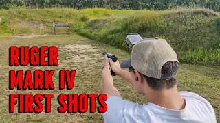 My First 22. 👀 Ruger Mark 4 Unboxing & First Shots