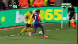 Wilfried Zaha great skills vs Arsenal HD 2017