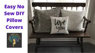 Easy No Sew DIY Pillow Covers