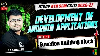 Function Building Block || UNIT - 1 || Introduction || 6TH SEM CSE/IT ENGG || #astechnic UPBTE