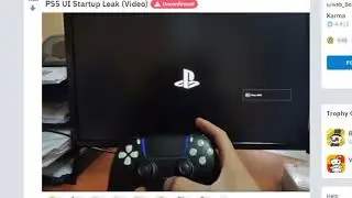 PS5 UI Startup Leak (Video)