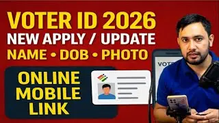 Voter ID Card Online Update 2026 🔥 Apply, Transfer, Mobile Link & Correction Full Guide