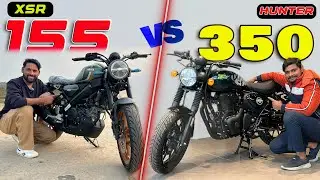 New Yamaha XSR 155 VS Royal Enfield Hunter 350 who is best bike under 2 lakh