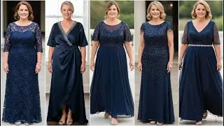 Navy Blue Plus Size Mother of the Bride Dresses: Stunning Gowns & Formal Evening Outfits for Moms