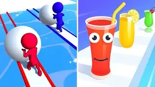 Snow Race Vs Juice Run 🟣🟣Tiktok Mobile Games Walkthrough Gameplay G5