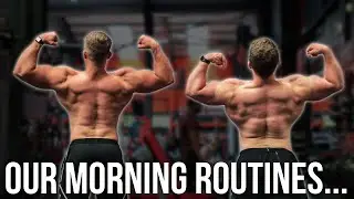 Our Morning Routine for FAT LOSS | Back Day at 14 Weeks Out