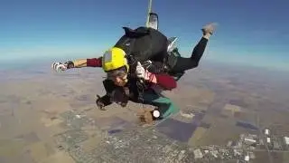Sandeep Pinjerla Skydive at Chicagoland Skydiving Center 20141025 with Krissy Derham