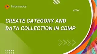 How to Create Category and Data Collection in CDMP