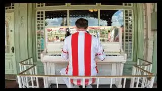 The Entertainer played on the Casey's Corner ragtime piano