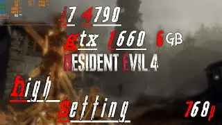 i7 4790 + GTX 1660 6GB + 12GB RAM | 4K Off - High Setting | 768p