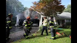 *  WATCH  *   Firefighters save Marstons Mills home after two cars catch fire inside attached garage