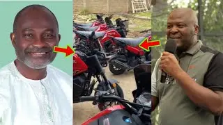 Wow, Ibrahim Mahama Gifted K. Agyapong Motor Cycles To Support His Campaign 