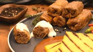 Sarmale vegane - Cele mai Rapide - fierte in 30 de min ■ Vegan Cabbage Rolls ASMR
