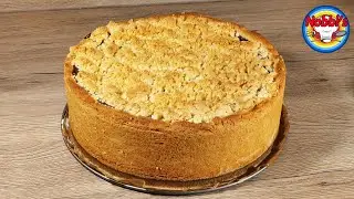 Apfelkuchen mit Streusel und einer Schicht Mohn
