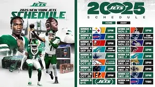 2025 New York Jets Schedule: Full NFL Game Dates & Times