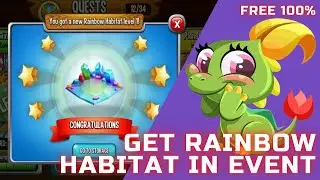HOW TO GET FREE RAINBOW HABITAT - DRAGON CITY