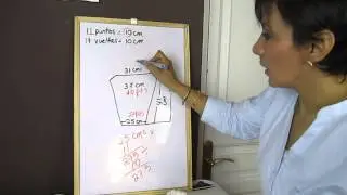 Cómo hacer un patrón para mangas con dos agujas