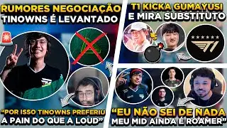 BOMBA ! GUMAYUSI FORA DA T1 ! MOTIVO SA&Iacute;DA DO TINOWNS REVELADO ? TITAN OPINA SOBRE RUMORES DA PAIN