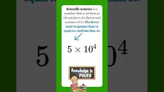 What is Scientific Notation?⭐  #math #maths #mathematics