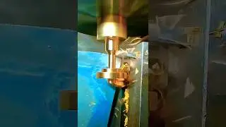 CNC Lathe Mastery: Precision Brass Valve Machining in Action! #Shorts