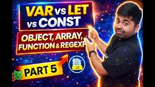 var let и const с массивом объектов, функция RegExp, часть 5