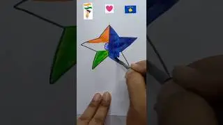 Indian Flag art ideas for beginners 🇮🇳 || Tiranga Drawing for beginners #shorts #republicday #art