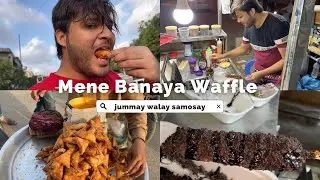 Mene Banaye Waffles | |Finally Bike ka kam krwa liya
