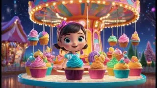Pat a Cake Builds a Sugar Carousel | English Nursery Rhyme | Kids Songs