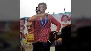 Maari2 fans in theatre celebration @velloreAlankar  theatre