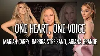 Barbra Streisand, Mariah Carey, Ariana Grande - One Heart, One Voice - Colour Coded Lyrics