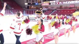 Denver Pioneers hockey team celebrates 8th National Championship.
